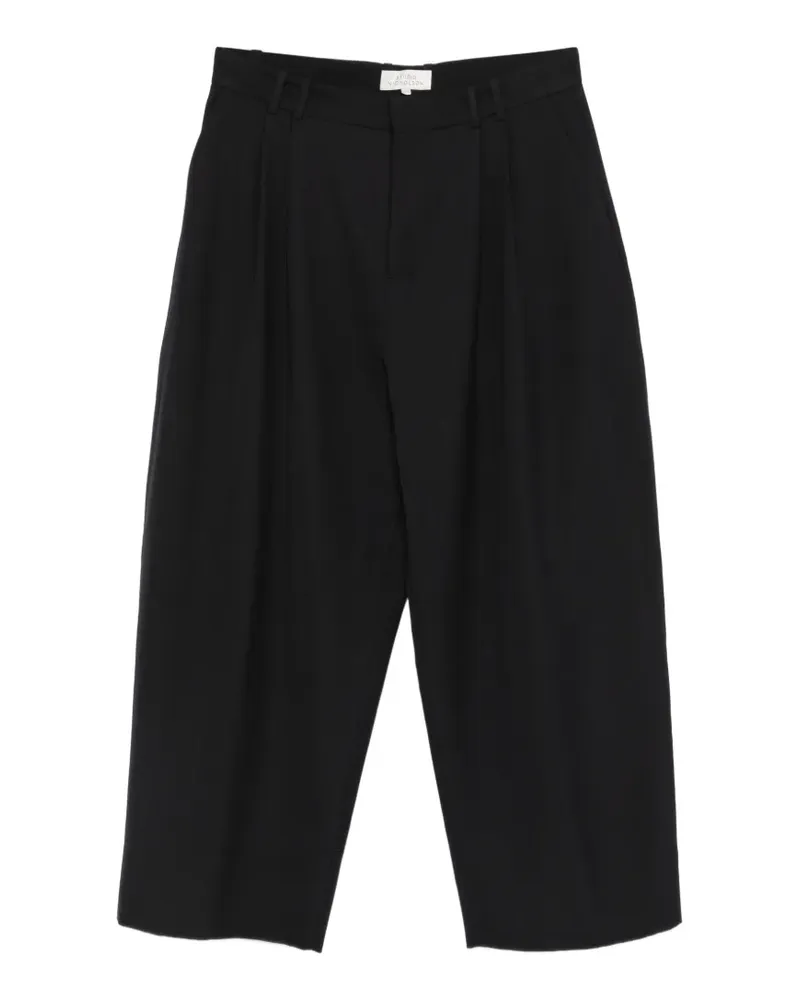 Studio Nicholson pleated tailored trousers - Schwarz Schwarz