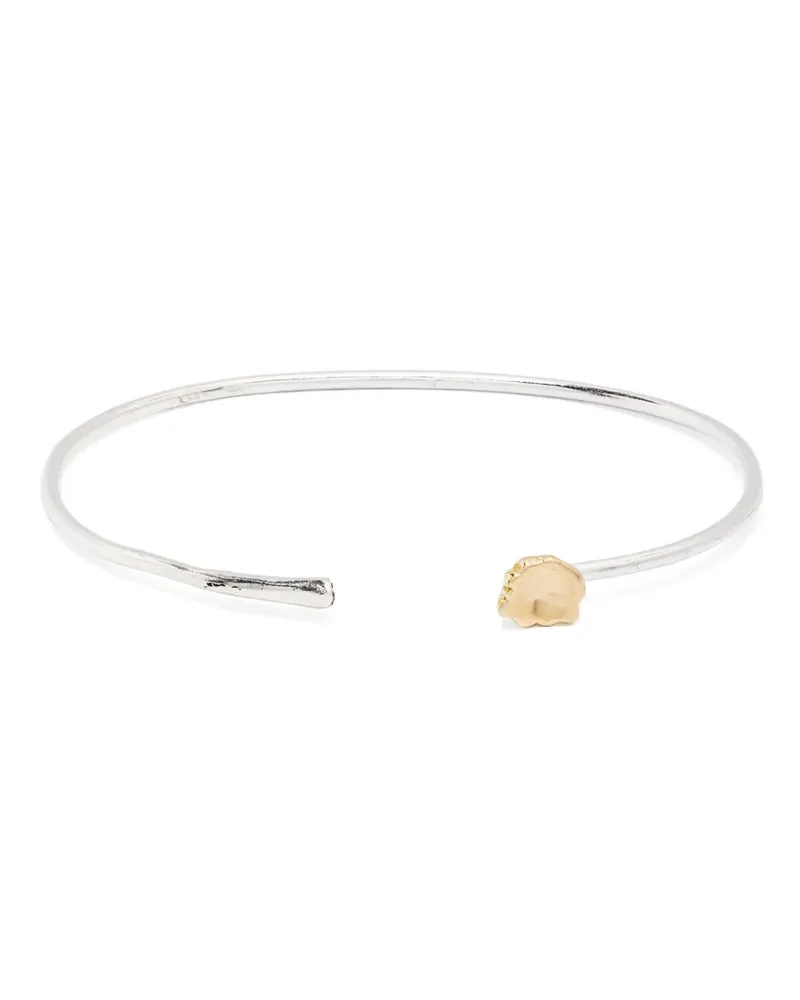Rosa Maria 18kt Gelbgoldarmreif mit Diamanten und Sterlingsilber Silber