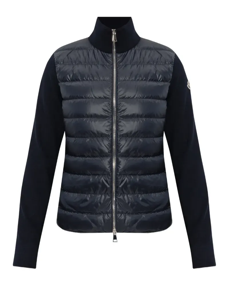 Moncler Gesteppter Cardigan mit Stehkragen - Blau Blau