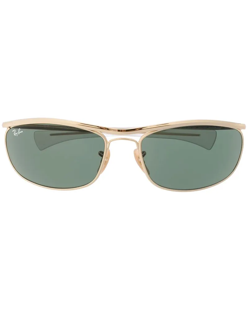 Ray Ban Sonnenbrille mit ovalem Gestell - Gold Gold