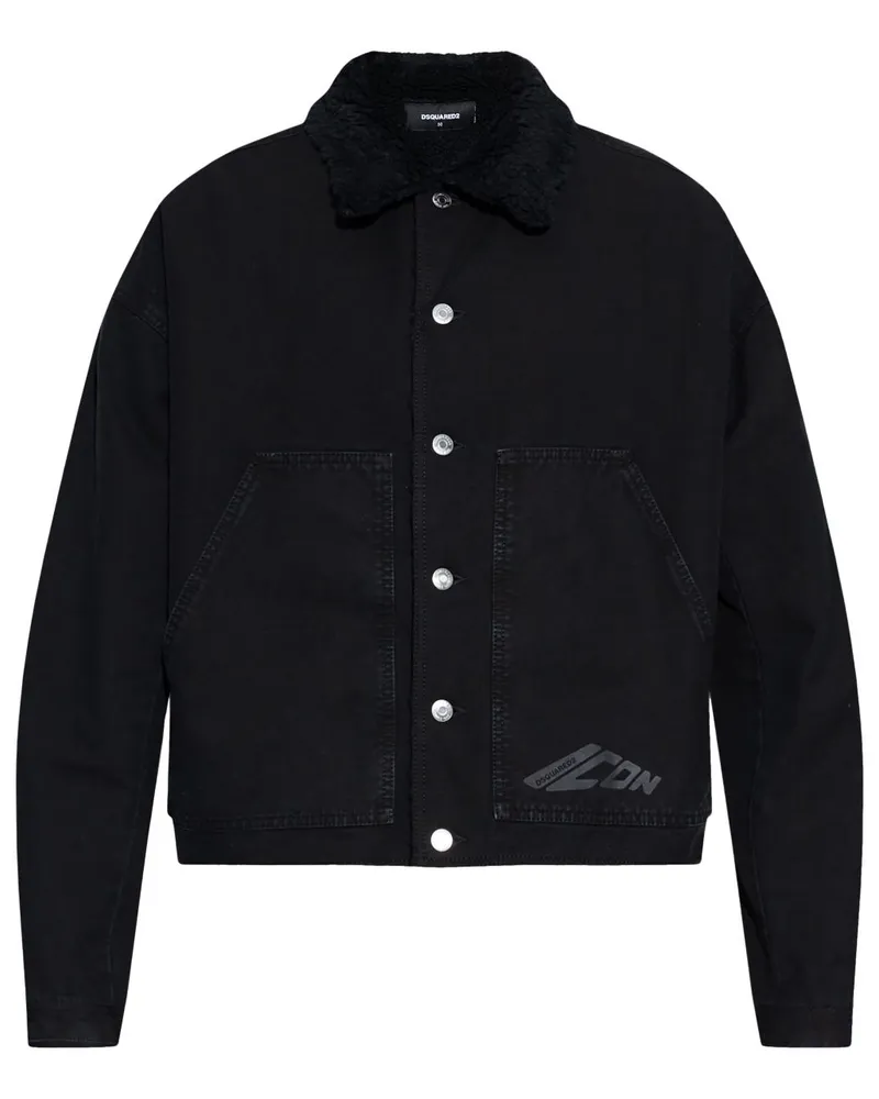 Dsquared2 Iconic Jeansjacke - Schwarz Schwarz