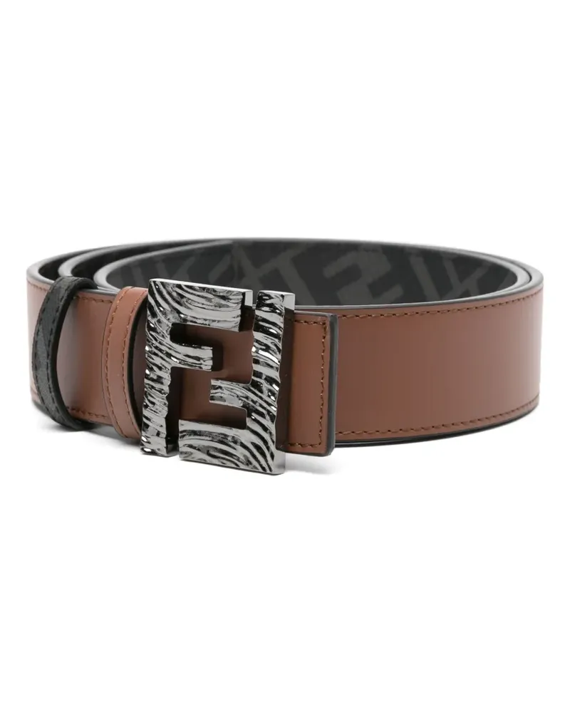Fendi Wendbarer Gürtel mit FF-Logo - Schwarz Schwarz