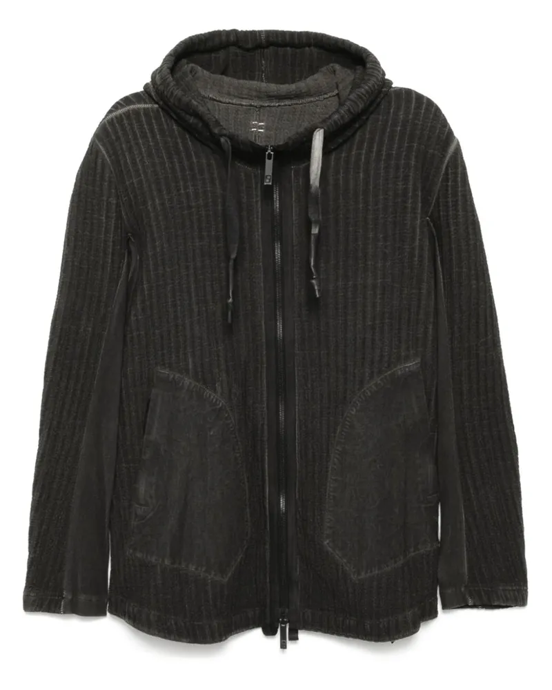 Isaac Sellam Zipper Capuche Kapuzenjacke - Schwarz Schwarz