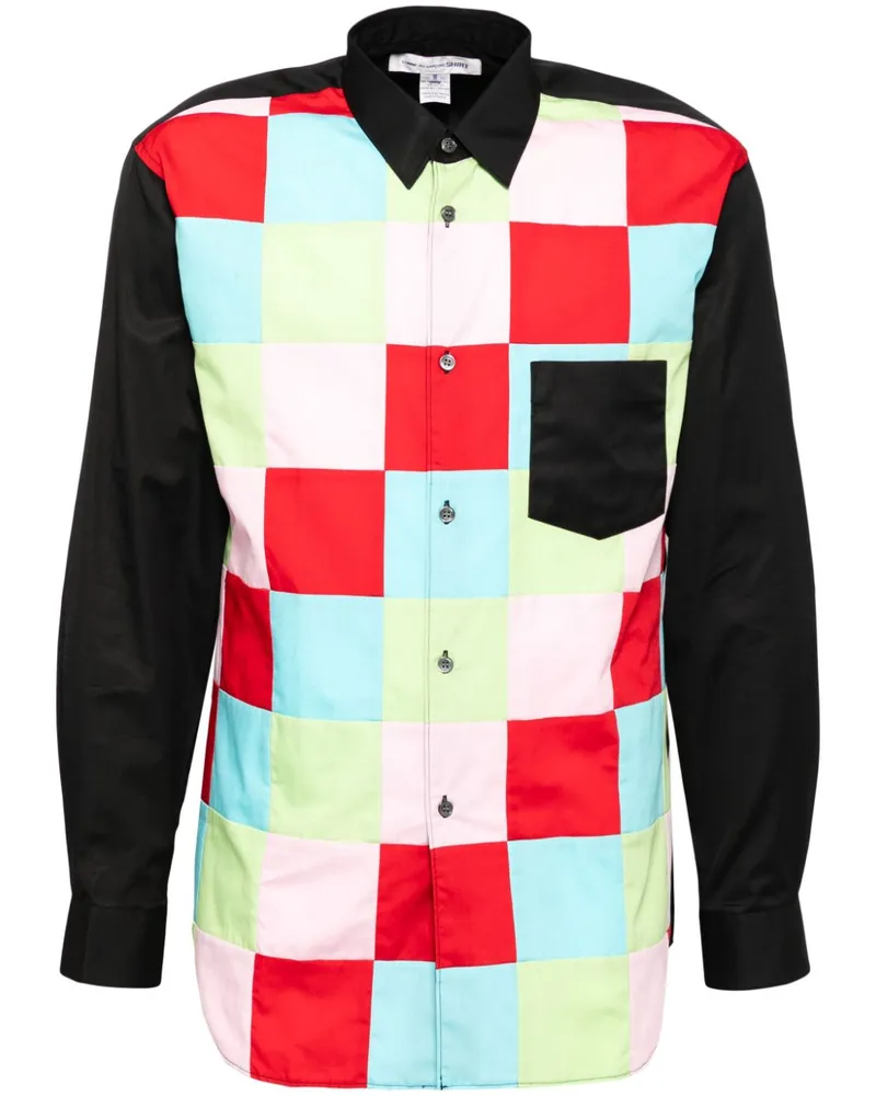 Comme des Garçons Kariertes Hemd Schwarz
