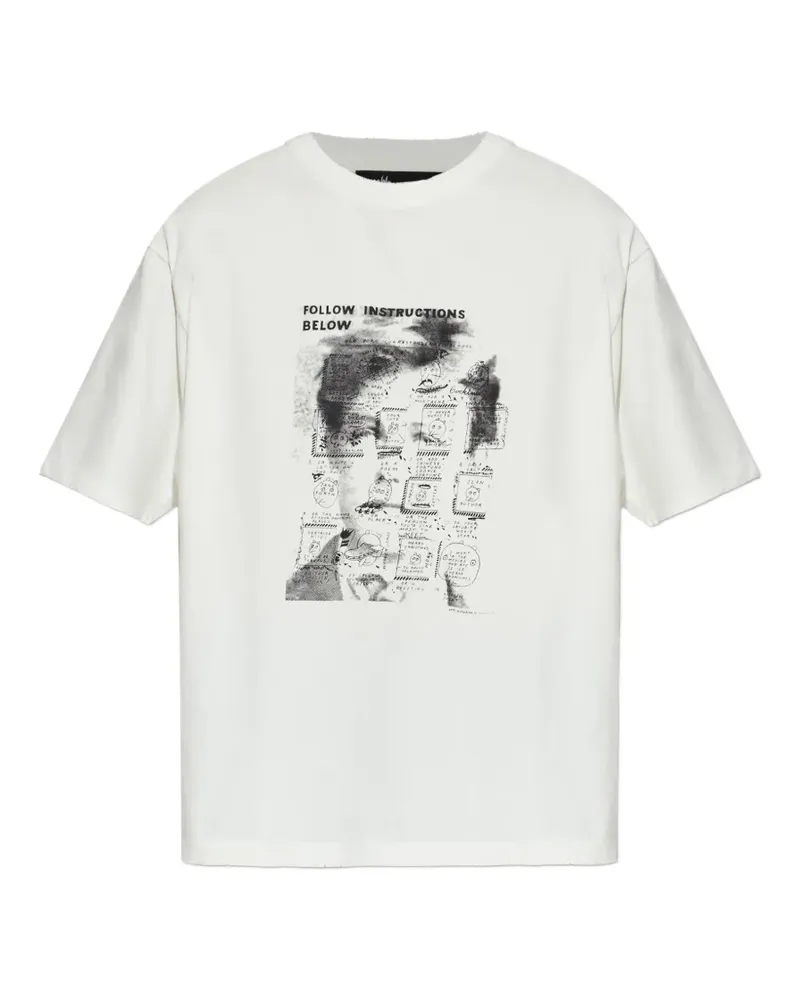 MISBHV x Ray Johnson Rimbaud Template T-Shirt - Weiß Weiß