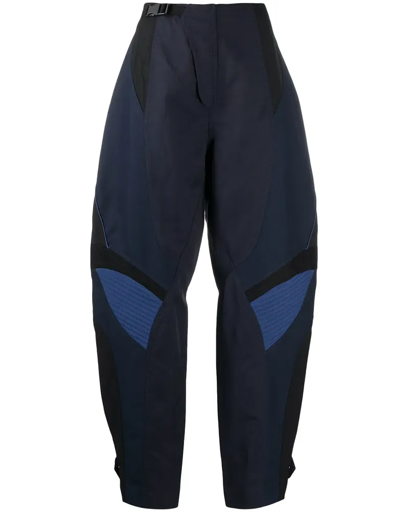 Stella McCartney Tapered-Hose mit Einsätzen - Blau Blau
