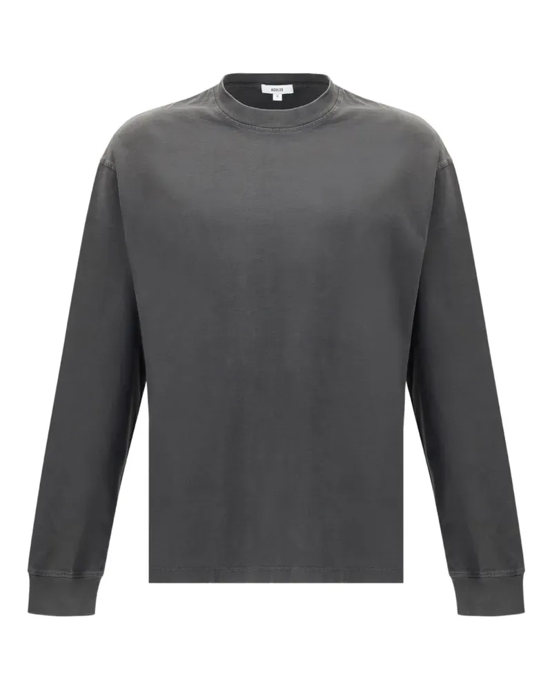 AGOLDE Langarmshirt mit tiefen Schultern - Grau Grau