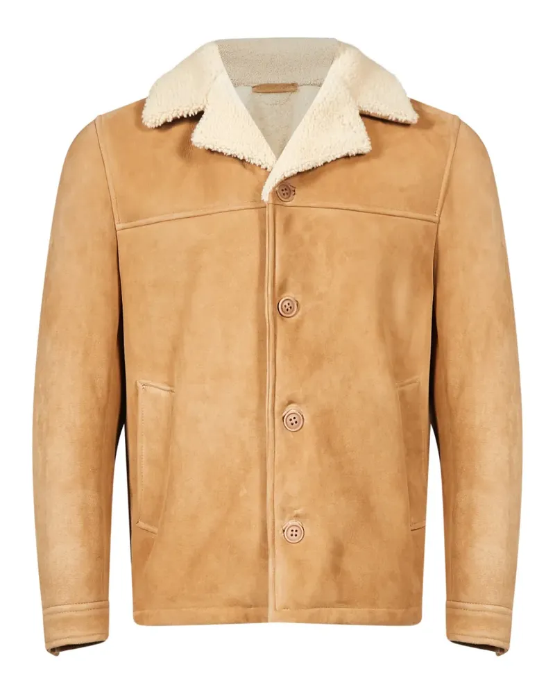 Salvatore Santoro Jacke mit Shearling-Kragen - Braun Braun