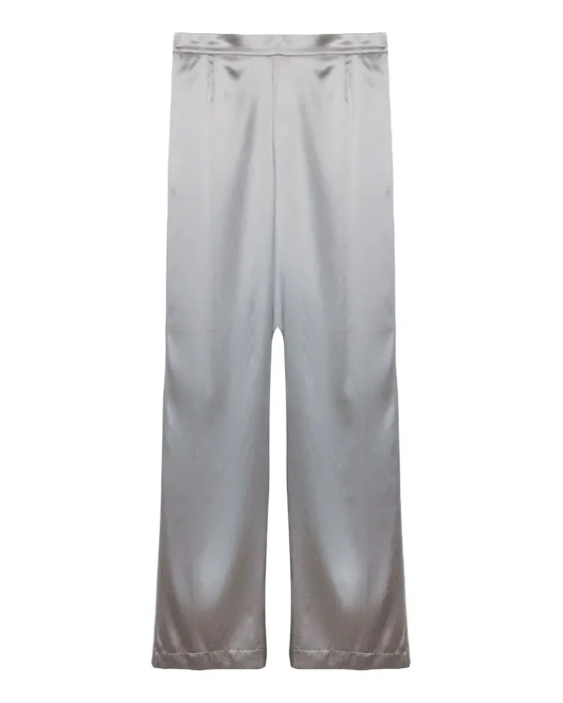 Purotatto satin-finish wide-leg trousers - Grau Grau