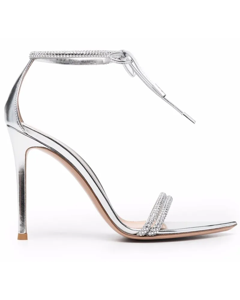 Gianvito Rossi Sandalen mit Schnürung - Silber Silber