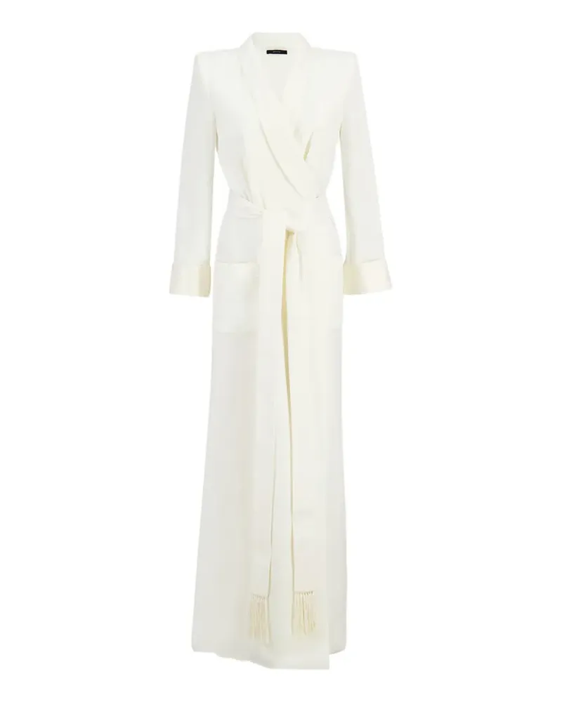 Tom Ford silk wrap dress - Nude Nude