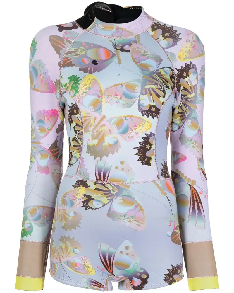 Cynthia Rowley Sunset Butterfly Wetsuit - Violett Violett