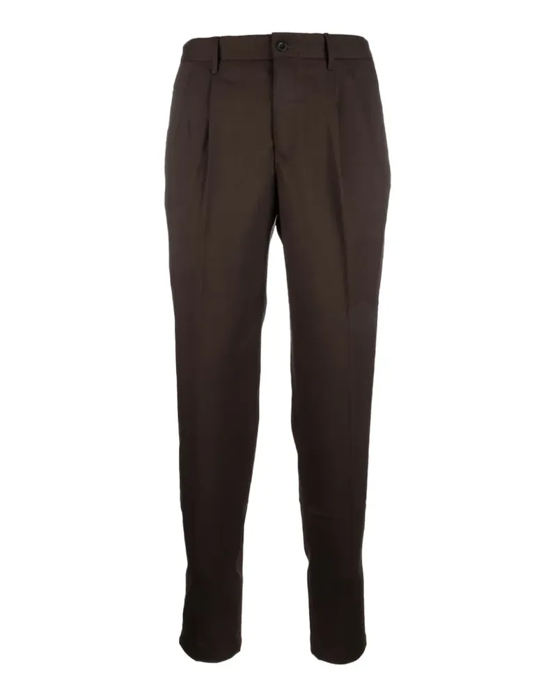 Incotex pleated-front tailored trousers - Braun Braun