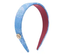 Haarschmuck mit Print - Blau