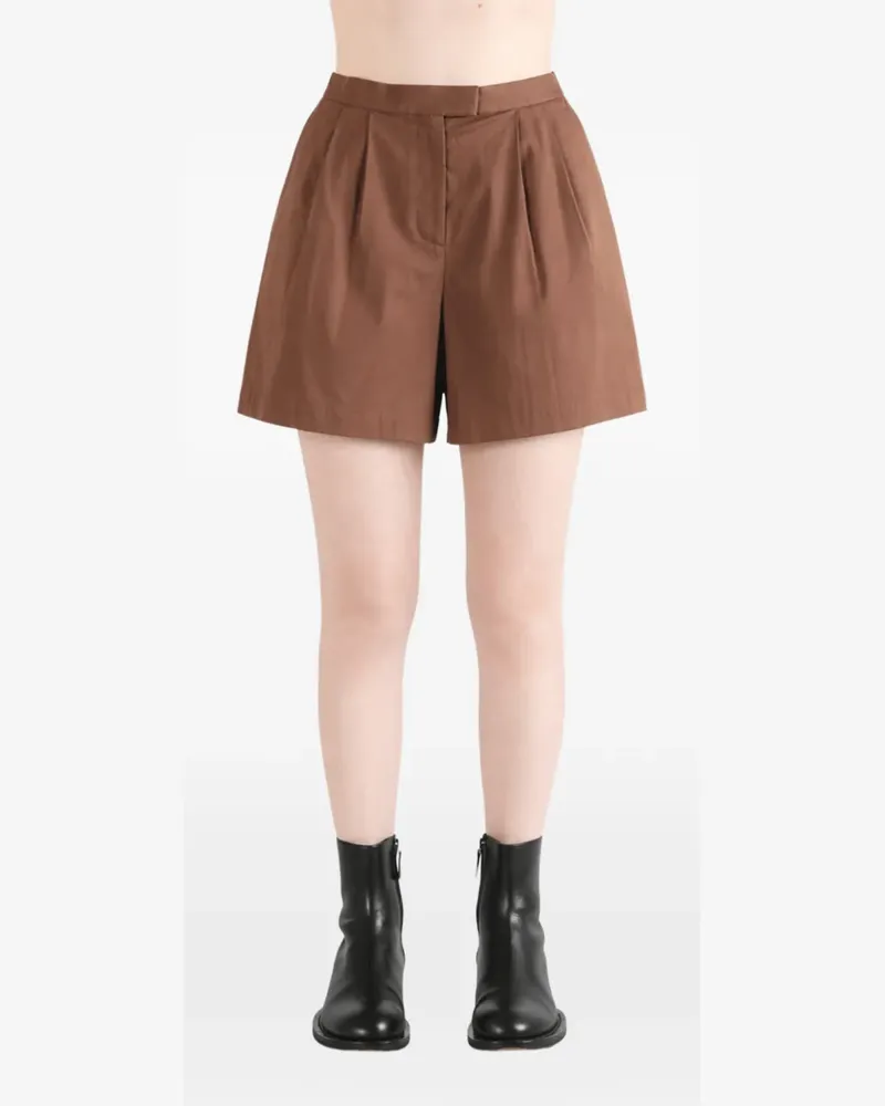 Margaret Howell pleated silk shorts - Braun Braun