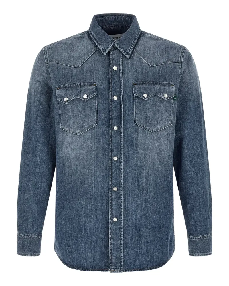 Department 5 Gospel western-style denim shirt - Blau Blau
