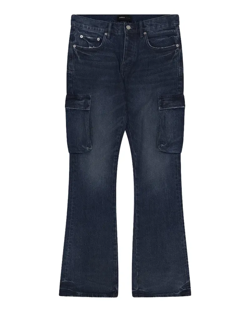 PURPLE BRAND belt-loop pocket cargo jeans - Blau Blau