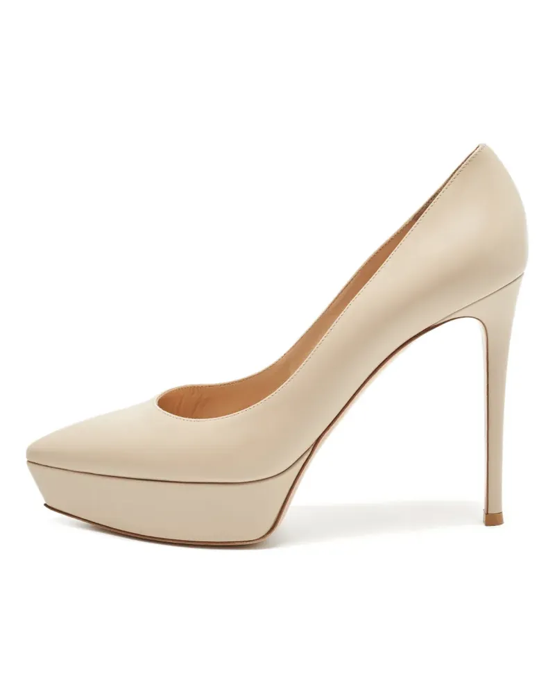 Gianvito Rossi Pumps mit spitzer Kappe 175mm - Nude Nude