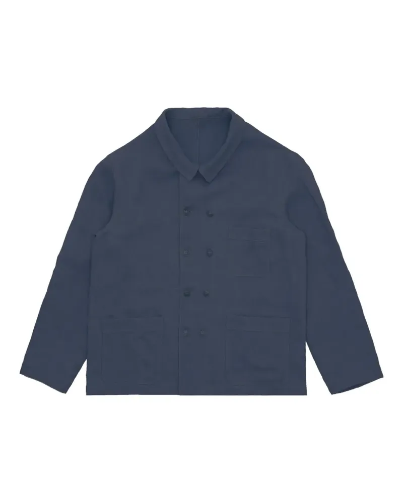 Fortela Doppelreihige Garçon Hemdjacke - Blau Blau