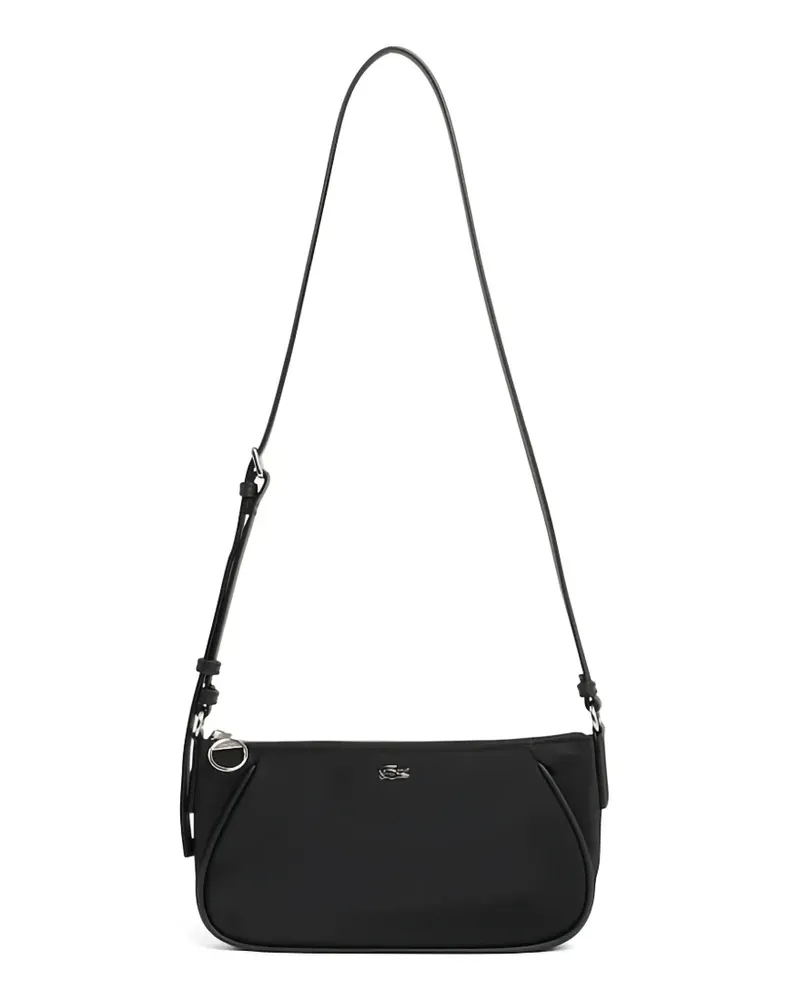 Lacoste Day in L Schultertasche mit verstellbarem Riemen - Schwarz Schwarz