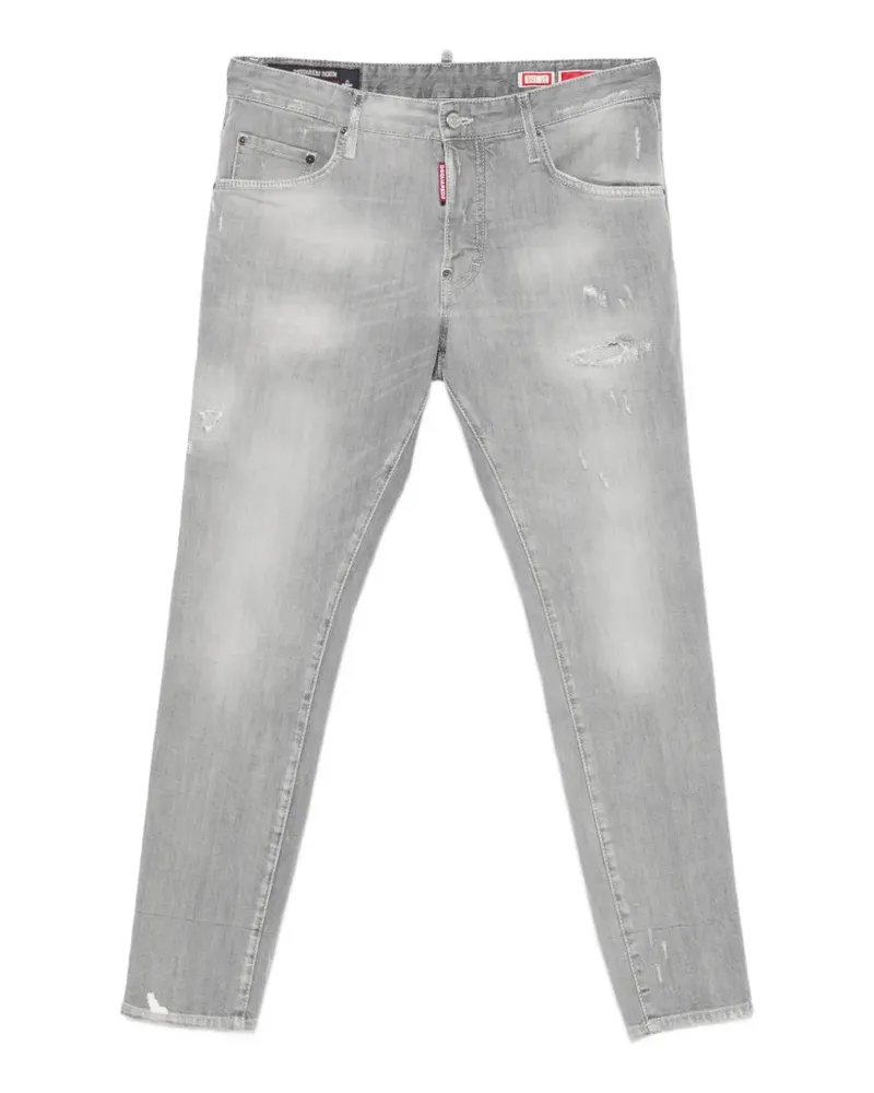 Dsquared2 Skater distressed logo-tag denim jeans - Grau Grau