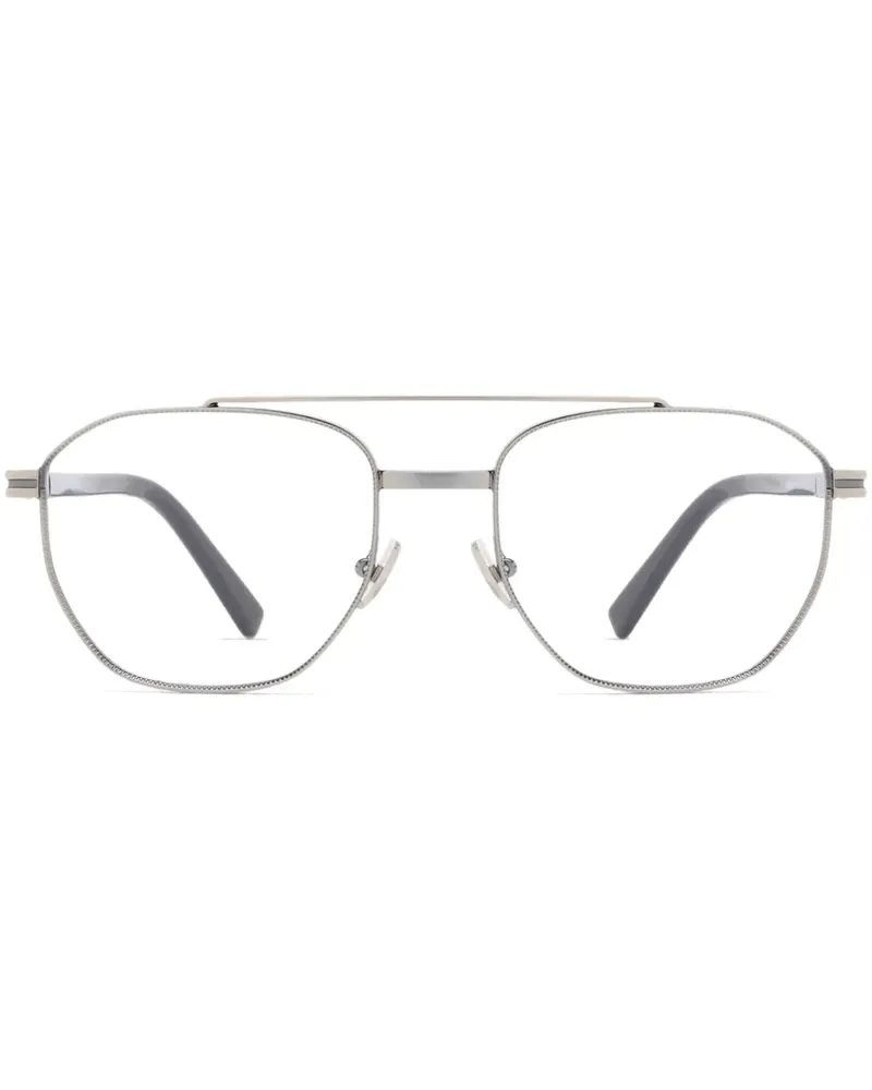 Ermenegildo Zegna Klassische Pilotenbrille - Silber Silber
