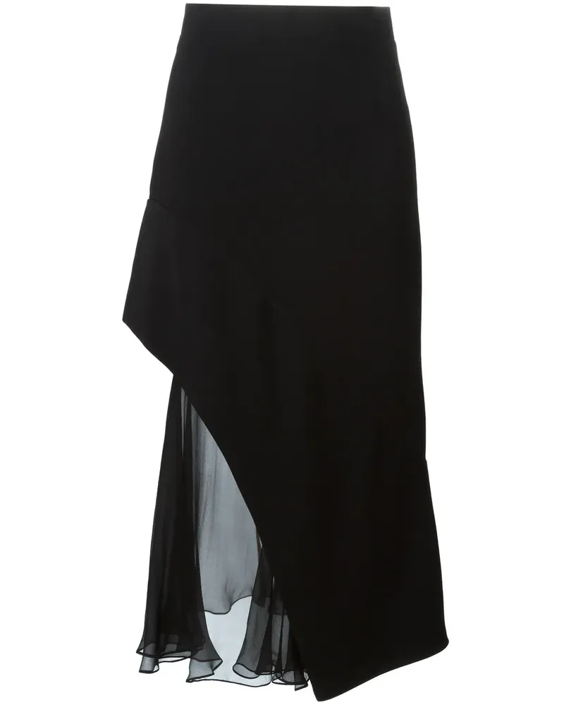 Givenchy Semi-transparenter Rock - Schwarz Schwarz