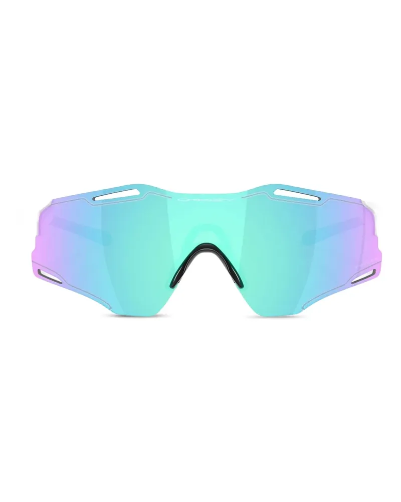 Oakley Sonnenbrille mit Shield-Gestell - Weiß Weiß