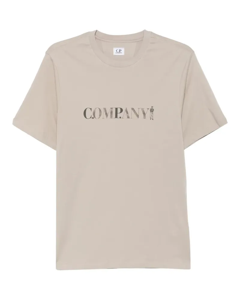 C.P. Company logo graphic T-shirt - Nude Nude