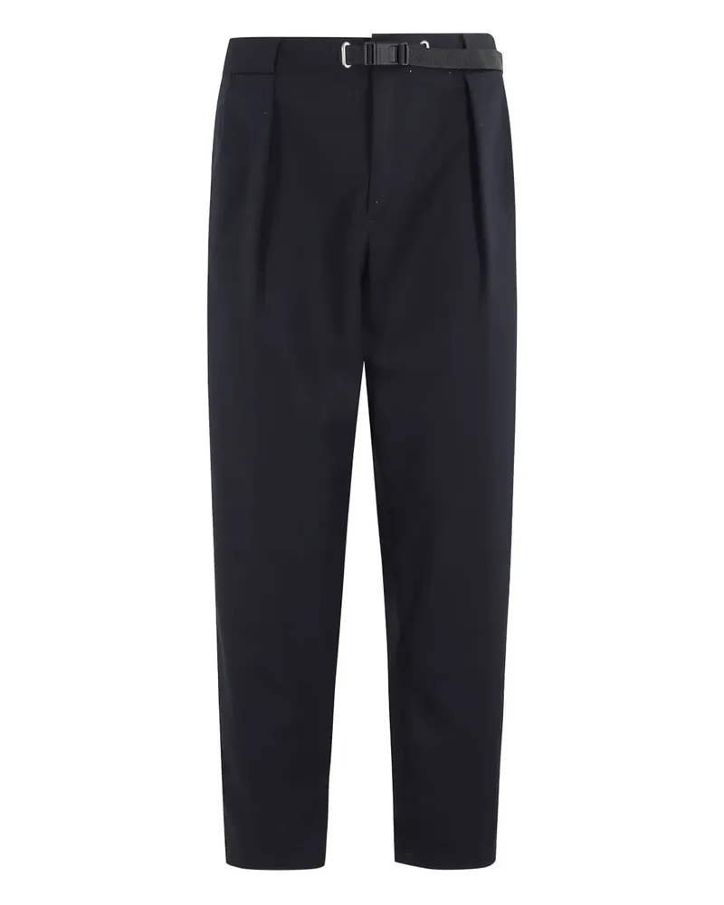 PLAN C Bundfaltenhose mit Schnallenverschluss - Schwarz Schwarz