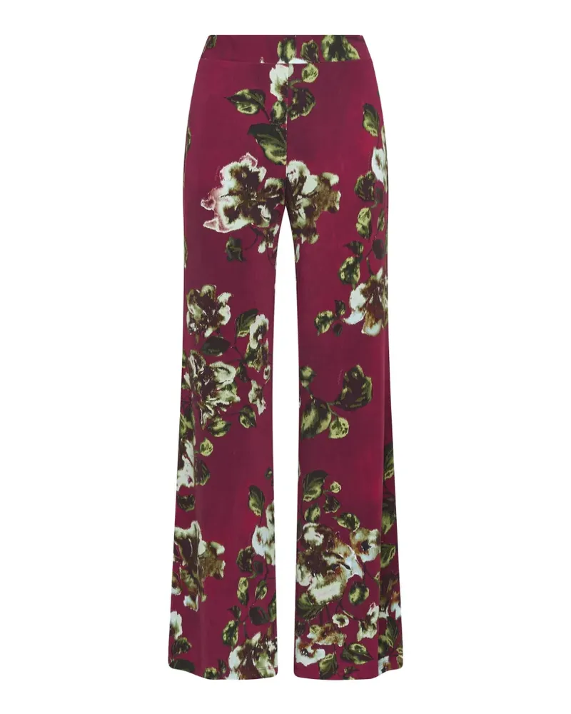 Maliparmi Frosted Blossom wide-leg trousers - Rot Rot