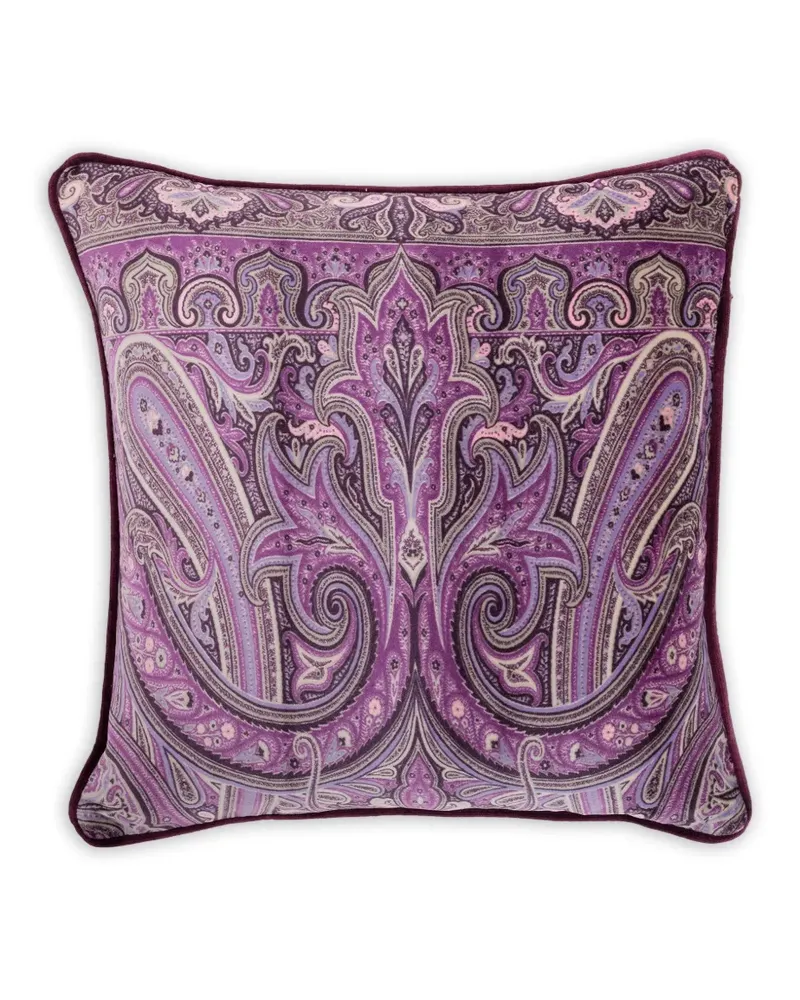 Etro Kissen mit Paisley-Print (45cm x 45cm) - Violett Violett