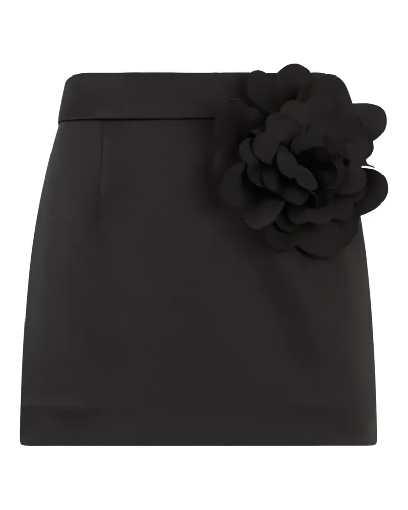 Philipp Plein rose detail mini skirt - Schwarz Schwarz