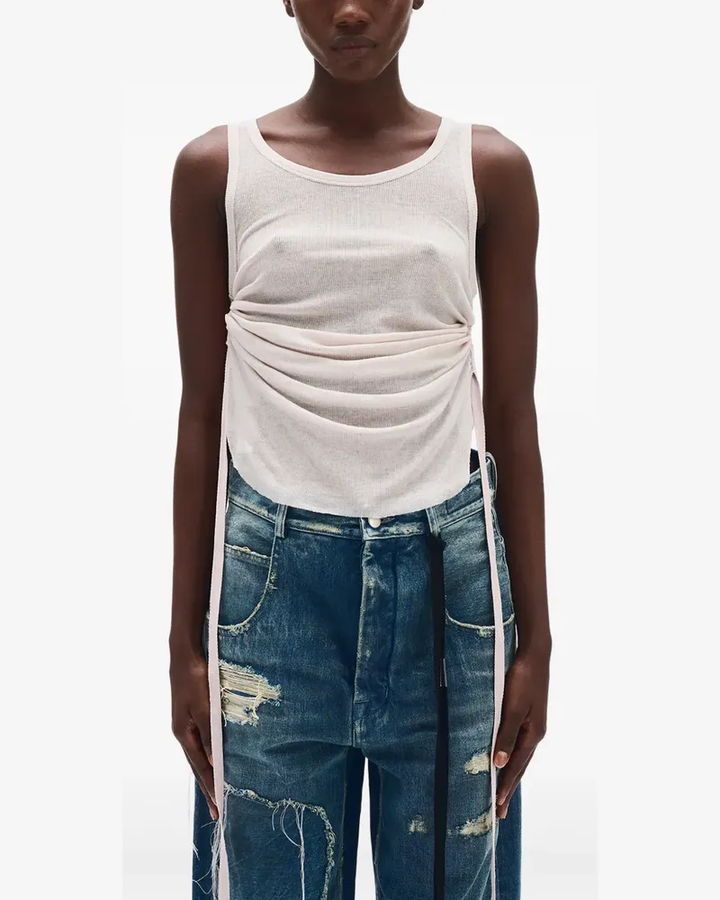 Ann Demeulemeester Mara Cropped-Top - Weiß Weiß
