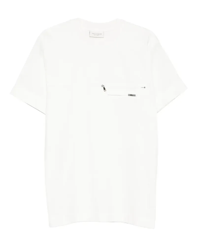 Yes London zip-pocket T-shirt - Weiß Weiß