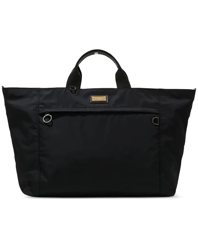 Dolce & Gabbana metal logo tote - Schwarz Schwarz