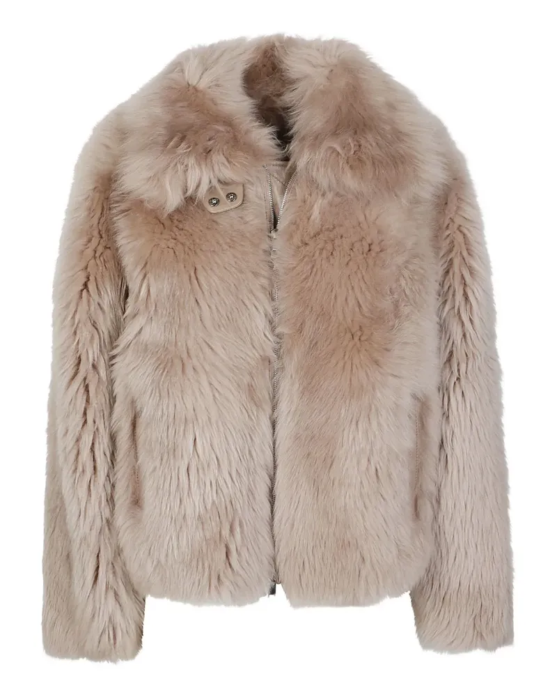 DESA shearling zip-up jacket - Braun Braun