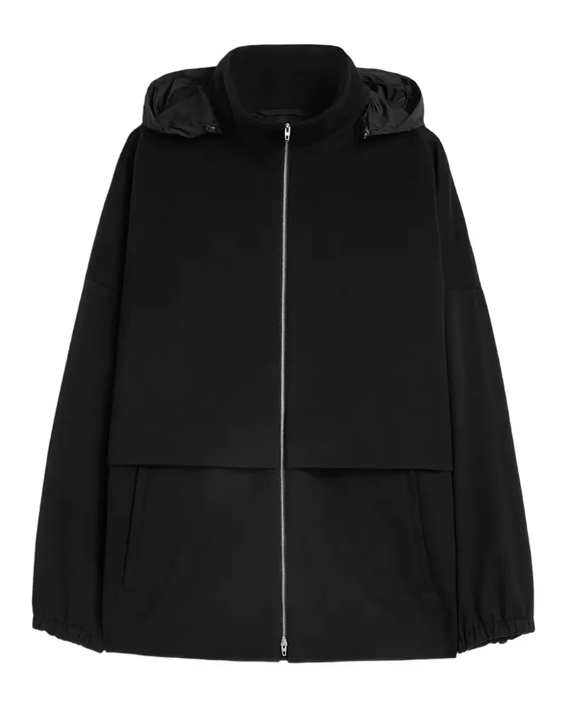 Jil Sander Klassische Kapuzenjacke - Schwarz Schwarz