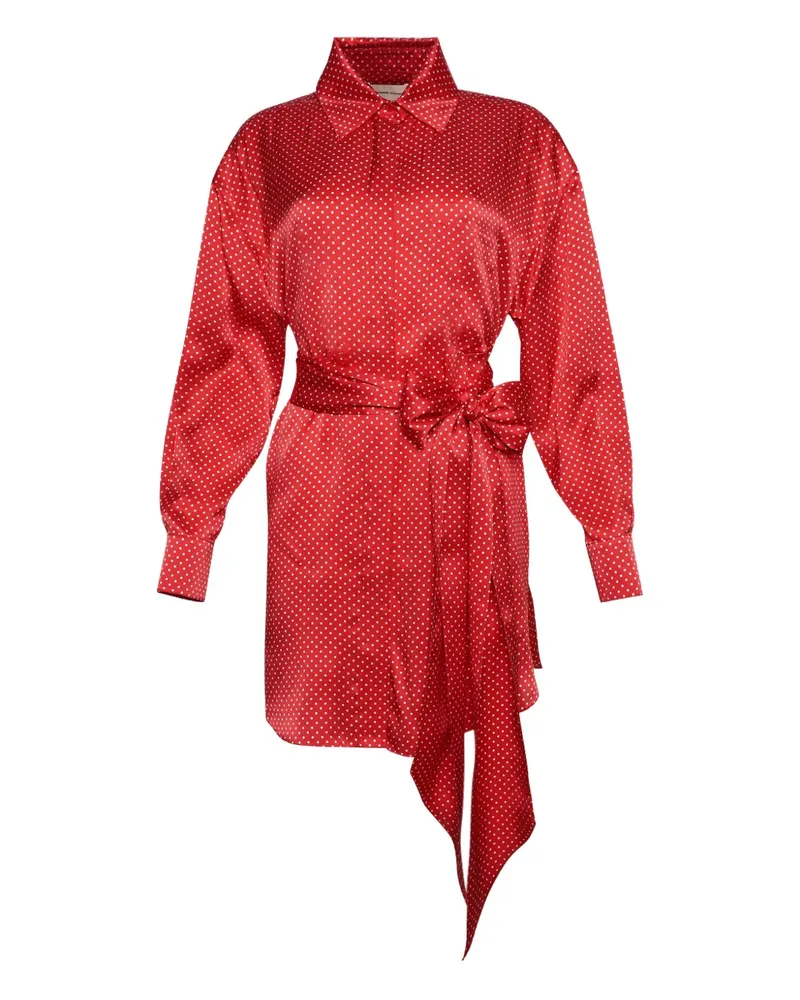 Alexandre Vauthier polka-dot tie mini dress - Rot Rot