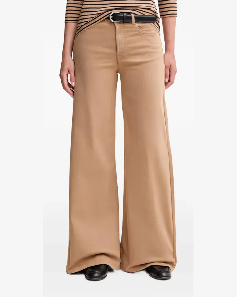Benetton Jeans mit weitem Bein - Nude Nude