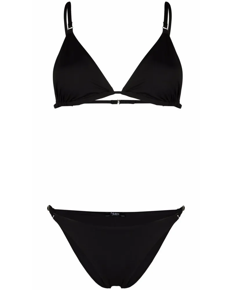 Noire Swimwear Triangel-Bikini - Schwarz Schwarz