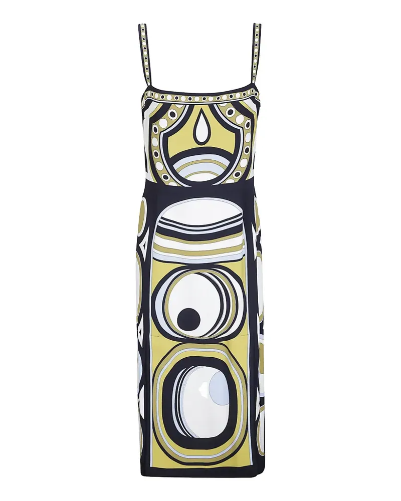 La DoubleJ Buy Me a Martini Kleid mit geometrischem Print - Gelb Gelb