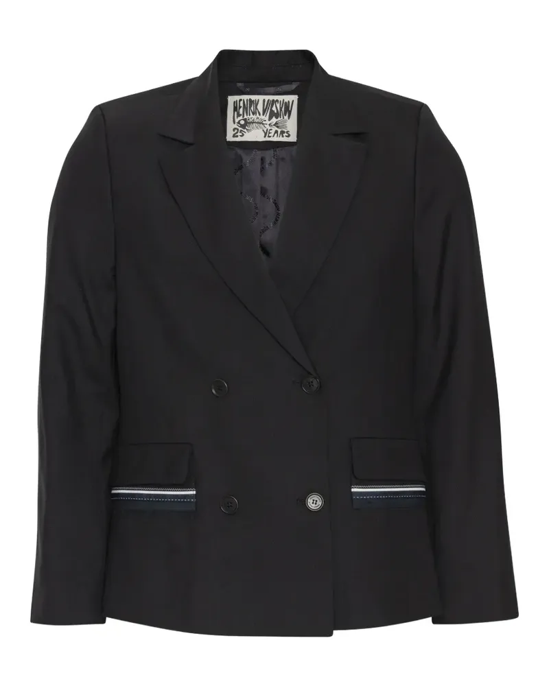 Henrik Vibskov Motif double-breasted blazer - Schwarz Schwarz