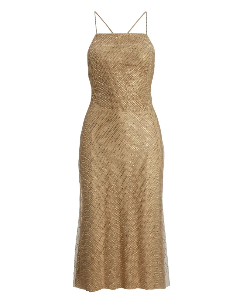Ralph Lauren Kleid mit Metallic-Finish - Nude Nude