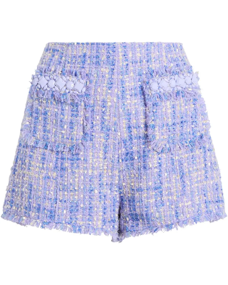 Cinq à Sept Tweed-Shorts mit Taschendetail - Violett Violett