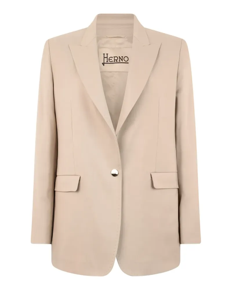 Herno shawl-collar single-breasted blazer - Nude Nude