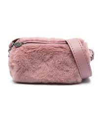 Max Mara Kleine Teddyrolls Schultertasche Rosa