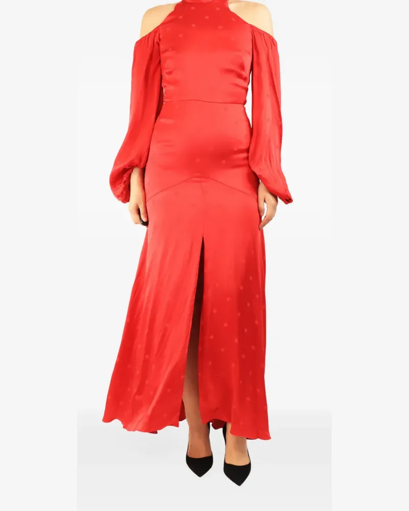 Temperley London Cold-Shoulder-Maxikleid aus Satin - Rot Rot