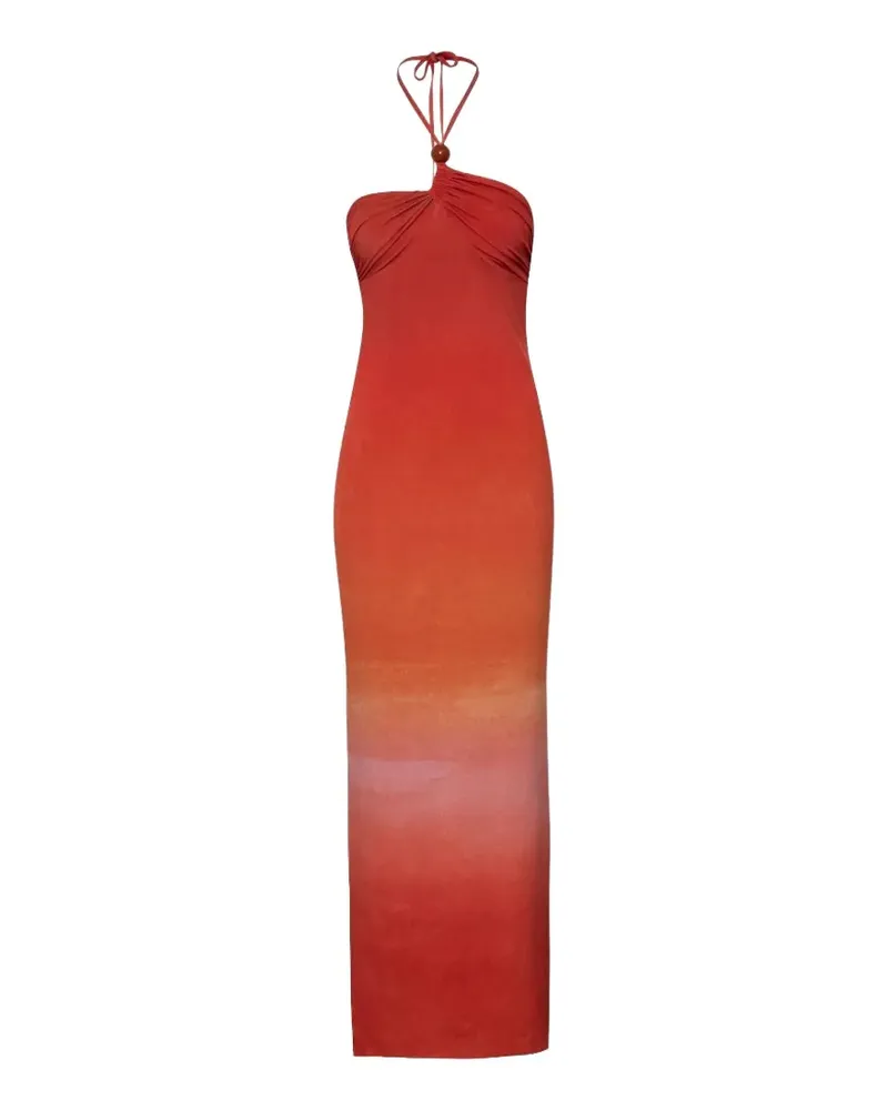 Baobab Collection Bari halterneck maxi dress - Orange Orange
