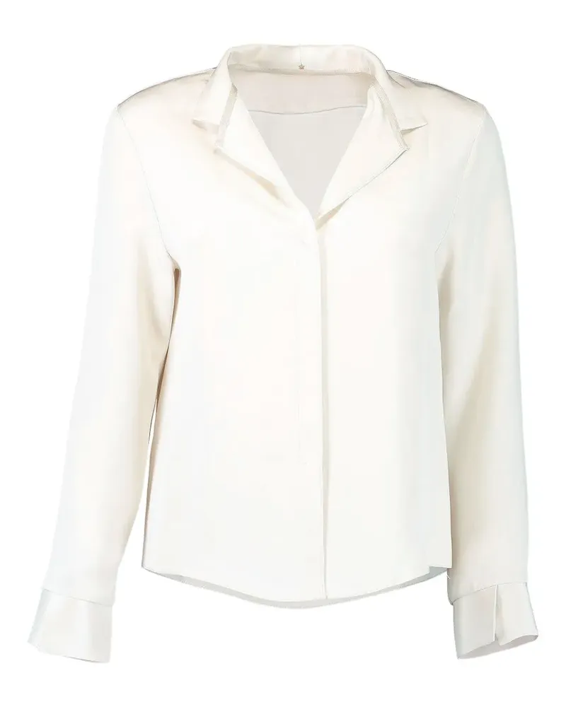 Peter Cohen cuffed-sleeves buttoned blouse - Nude Nude